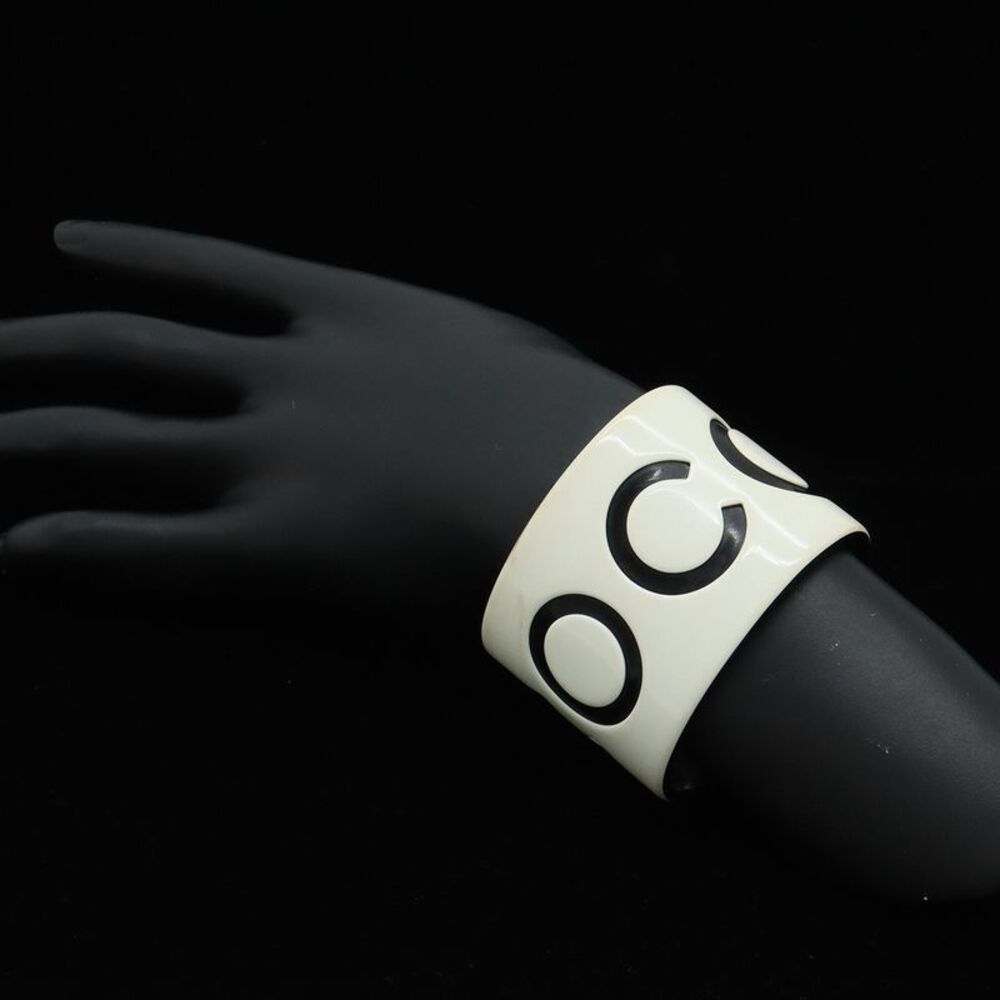 Chanel Coco Mark Bangle Open Bangle Bracelet Plas… - image 7